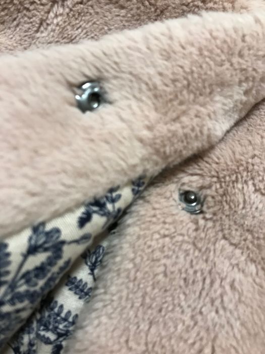 Zara futerko jesienno-zimowe pudrowy róż podszewka r 86