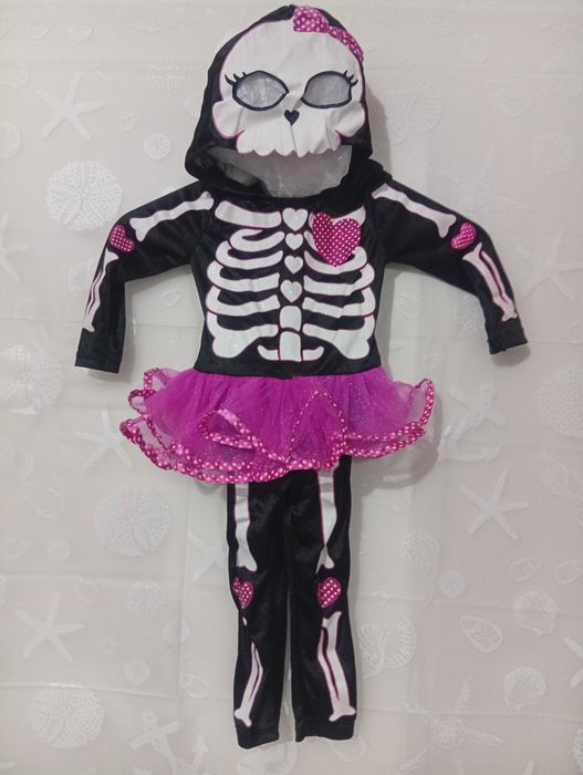Kościotrupka strój karnawałowy 80/92