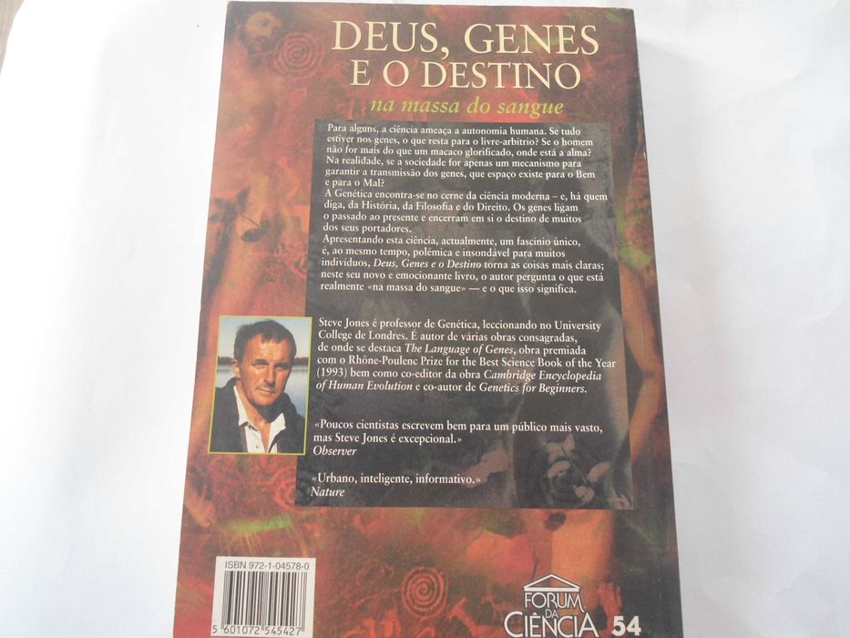 Deus, Genes e o Destino na massa do sangue de Steve Jones