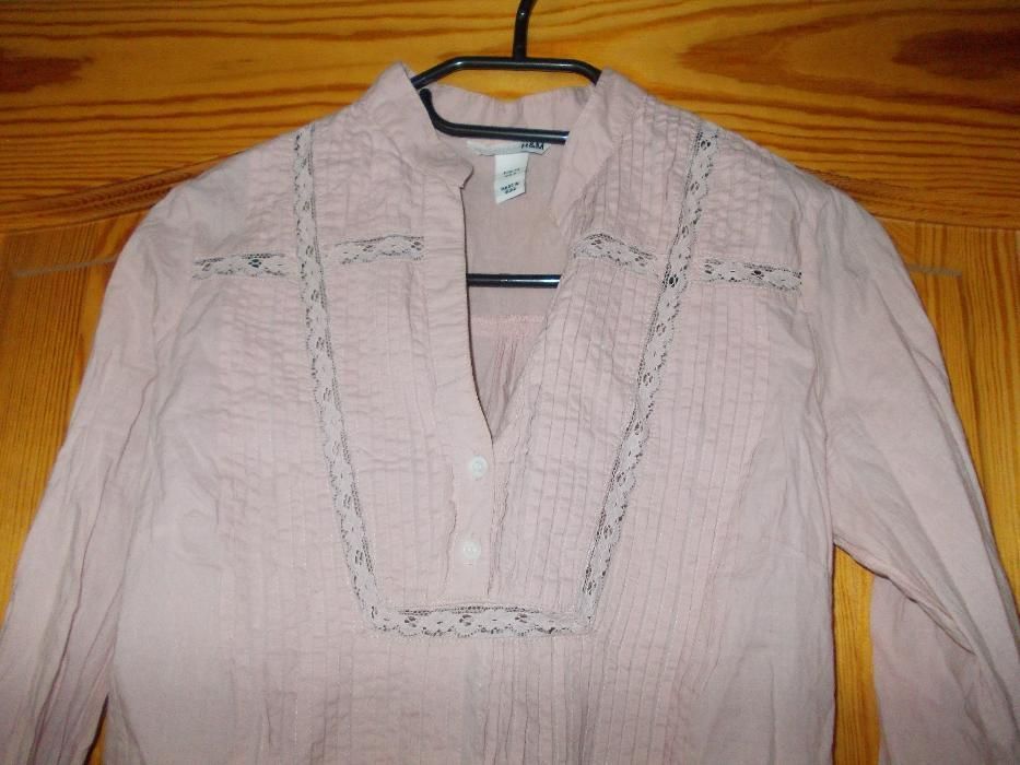 Bluzka koszula róż H&M 34/XS