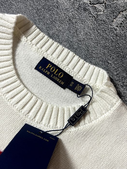 Білий в'язаний світер Polo Ralph Lauren USA,usa,америка,поло ральф