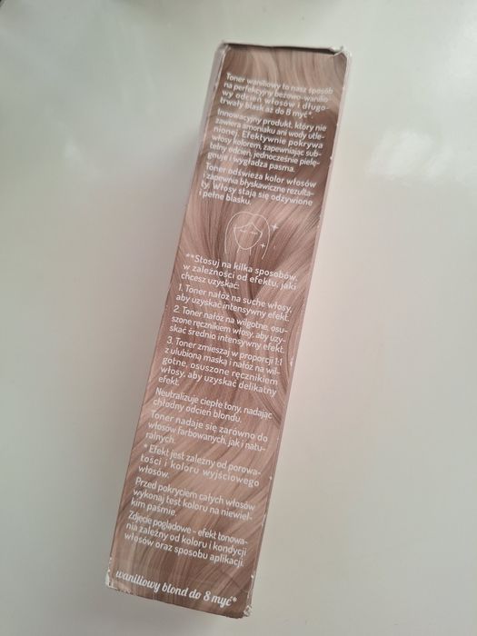 Toner do wlosow waniliowy onlybio