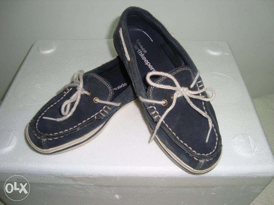 Sapatos de Vela Timberland nº 33 menino azuis em camurça