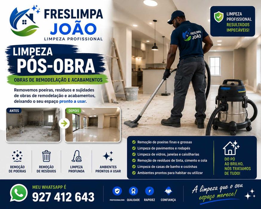 Serviços de Limpeza especializados.