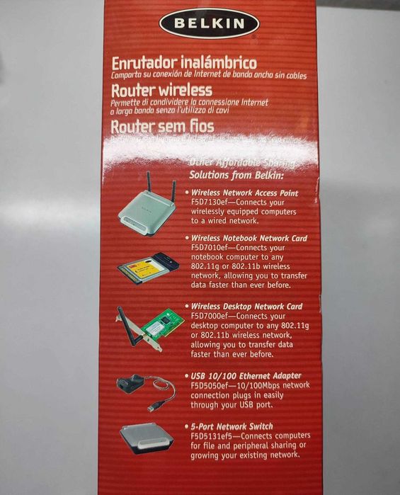 Belkin Wireless Router64409236884354123