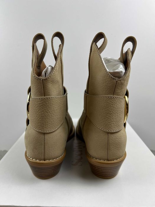 Buty damskie skórzane botki kowboki See By Chloe 38