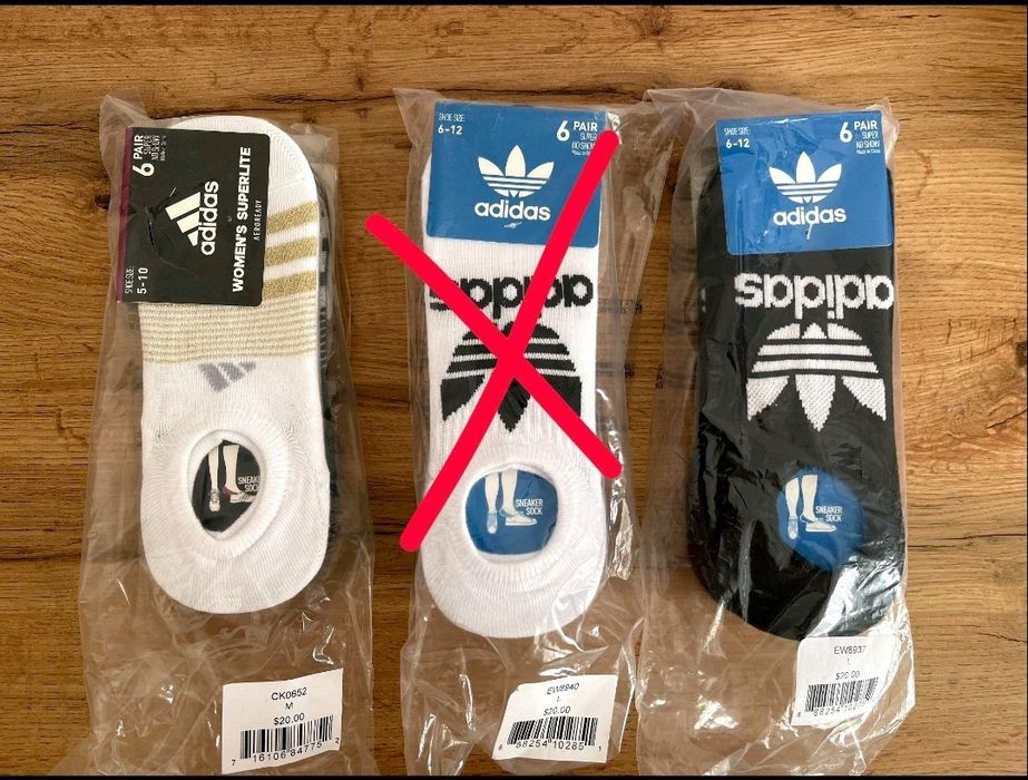 Adidas Superlite Super No Show Socks 6 Pairs