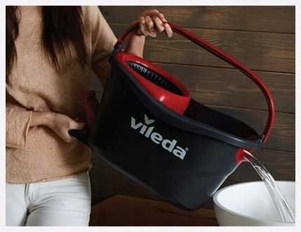 Vileda Turbo – wiadro do mopa z pedałem bez drążka i wkładu w zestawie