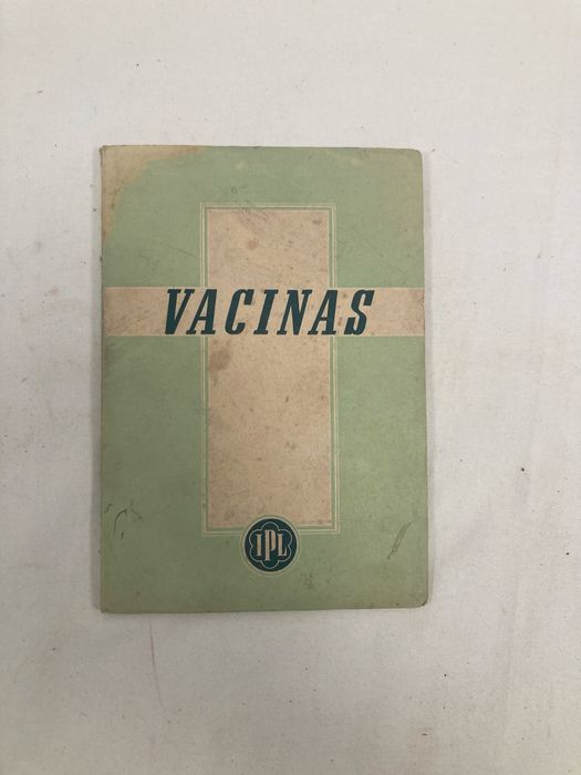 Livro Vacinas, 1945, Inst. Pasteur