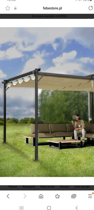 Zadaszenie, Pergola ogrodowa IRDA III 4x4 nowa