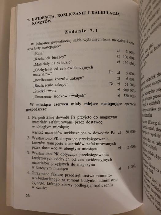 J. i P. Matuszewicz Rachunkowość od podstaw. Zbiór zadań.