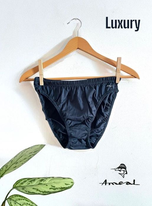 Cueca Ameal Azul Marinho L - Navy Blue Ameal Underwear L