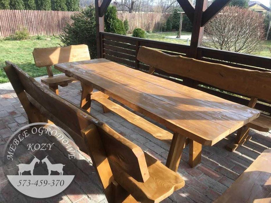 CENY DO KOŃCA LUTEGO! Meble ogrodowe drewniane góralskie Lite drewno