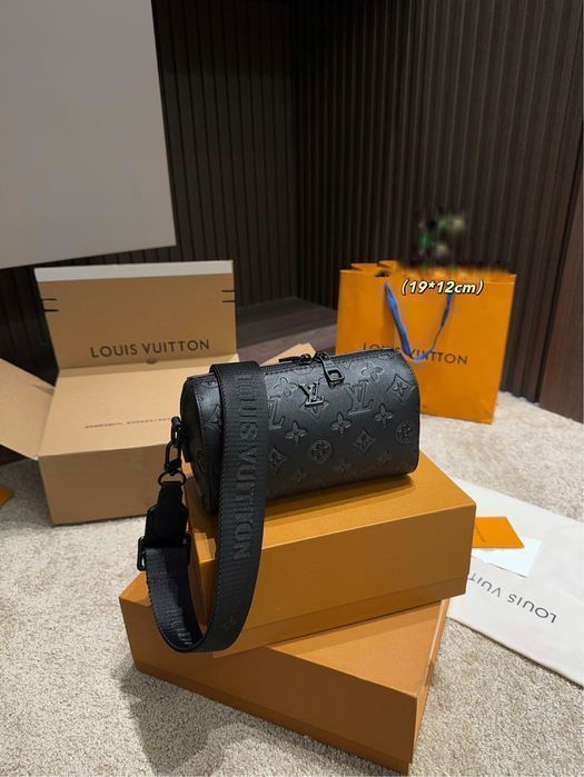 Louis Vuitton keepall 19x12 сумка мужская мини кожаная кожа натуральна