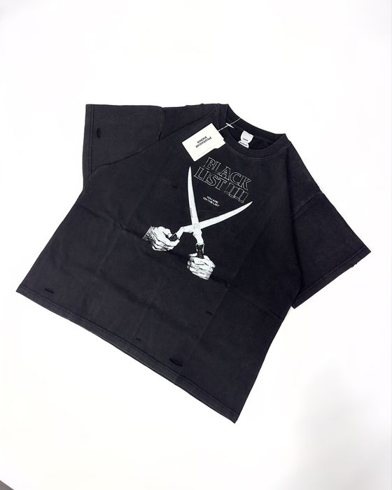 Футболка Protocol Index t-shirt project g/r oversized black blacklist washed чорна M L