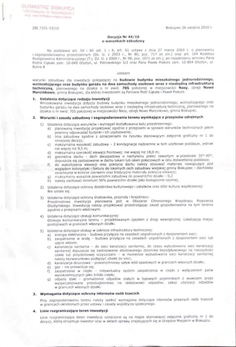 Działka Nasy uzbrojona z warunkami zabudowy