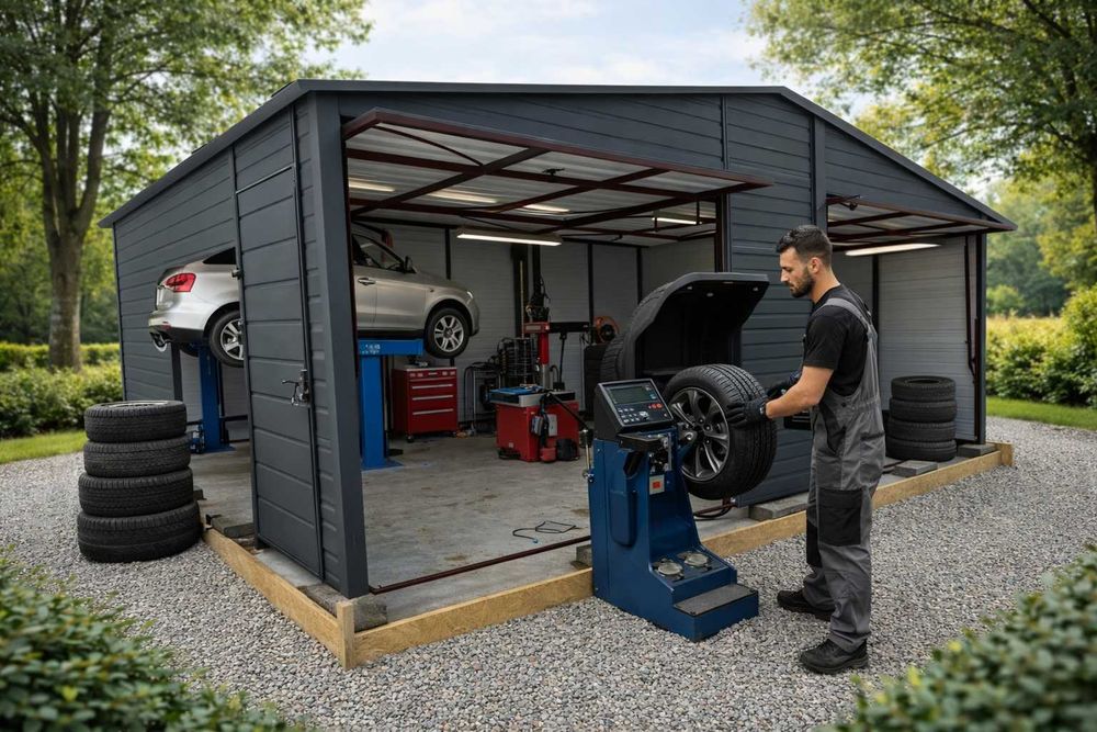 Garaż blaszany garaż blaszak garaże 7x5 6x6 5x7 profil premium blaszak