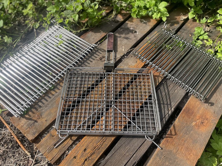 BBQ решітка сітка гриль/решетка сетка нержавійка на мангал/ 30*40