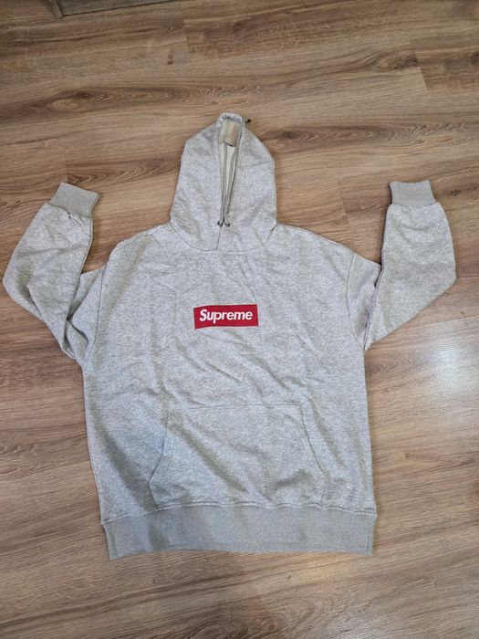 Bluza supreme box logo szara