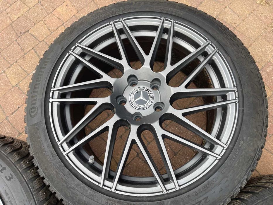 4073. Alufelgi 18" Mercedes E klasa W212 W213 CLS S klasa BMW 8.5J ET45 5x112 grafitowe proste