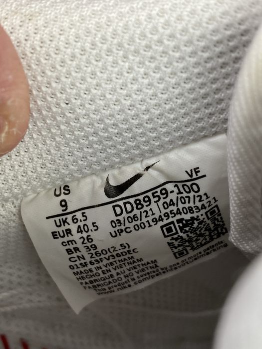 Чоловічі шкіряні кросівки Nike Air Force 1 40.5p 26cm