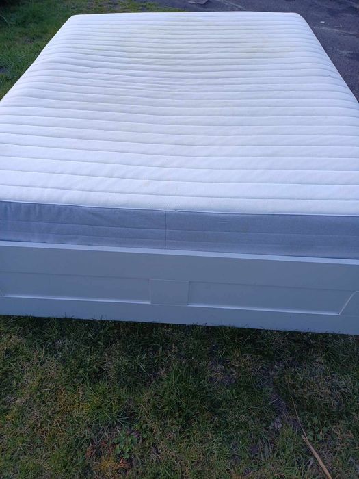 Łóżko sypialniane białe Ikea 160x200