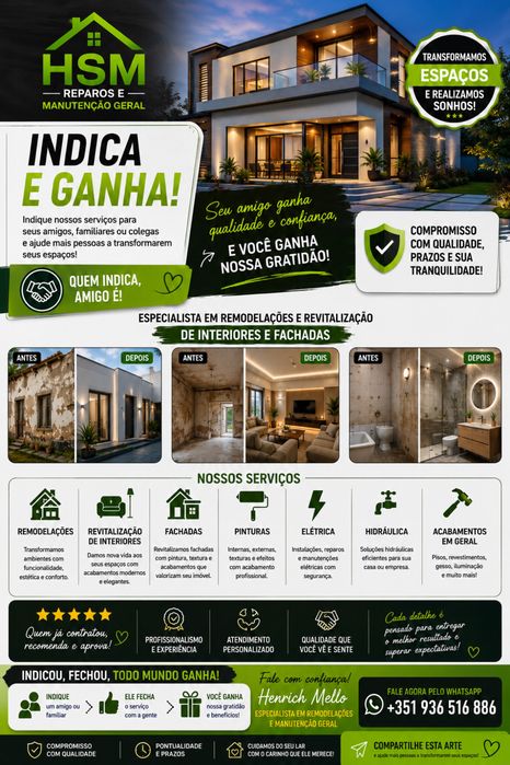 Remodelacao e pintura