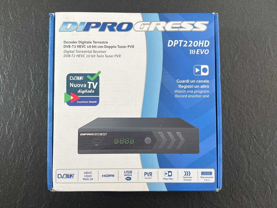 Tuner DVB-T2 Diprogress DPT220HD