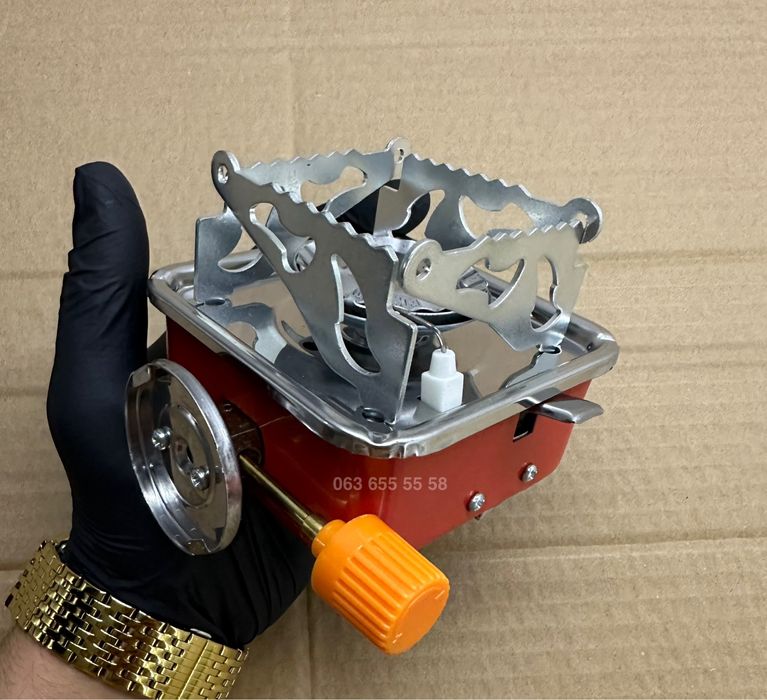 Портативная туристическая газовая горелка с пьезоподжигом - ОПТ