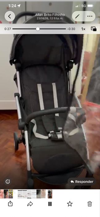 Carrinho de bebe como novo chico