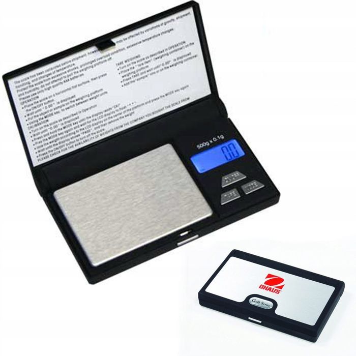 WAGA kieszonkowa 100g dokładność 0.01g LCD baterie