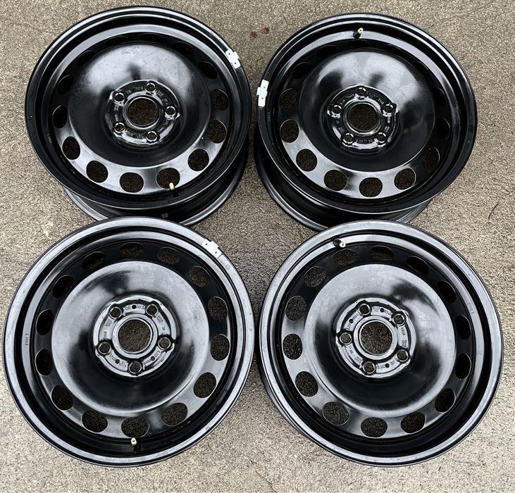 4x felgi stalowe 5x112 r16 et43 6J Stalówki Oryginalne VW (Nowe)