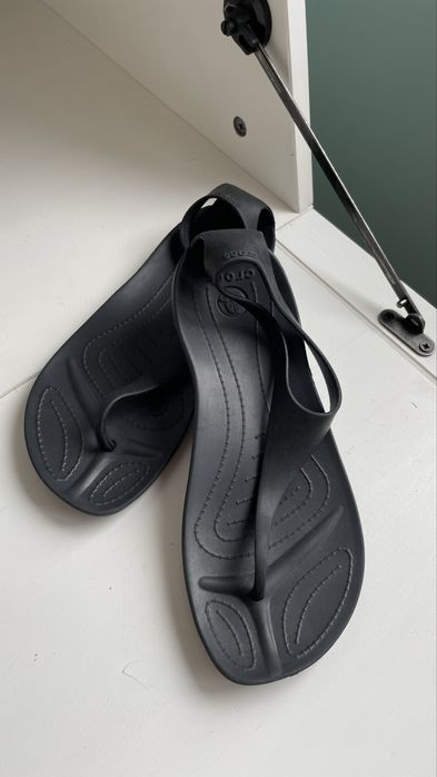 Crocs czarne japonki sexi flip W7 37/38