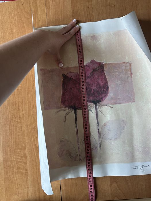 Zestaw plakatow ilustracji grafik tulipany kwiaty
