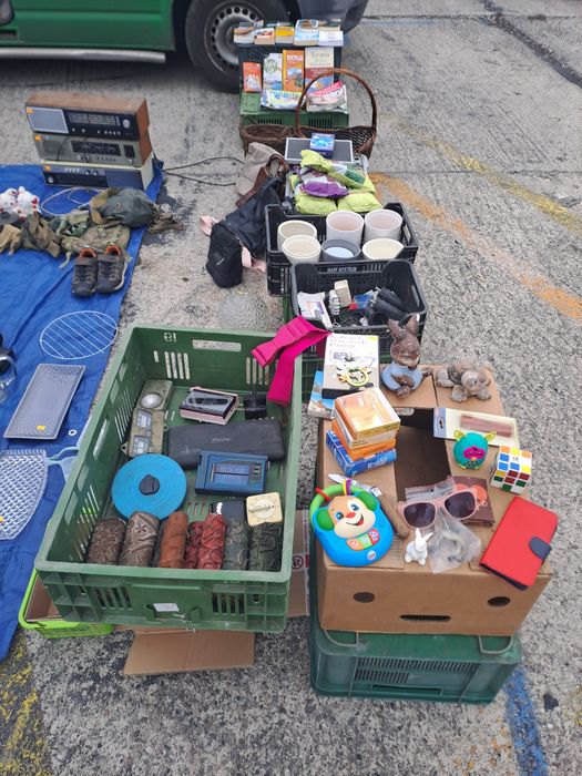 Starocia zestaw mosiądz bibeloty złom użytkowy