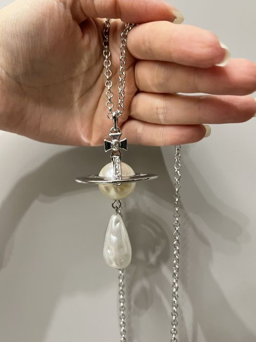large big pearl drop naszyjnik vivienne westwood