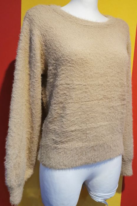 Sweterek sweter koronka alpaka Golden Days Paris