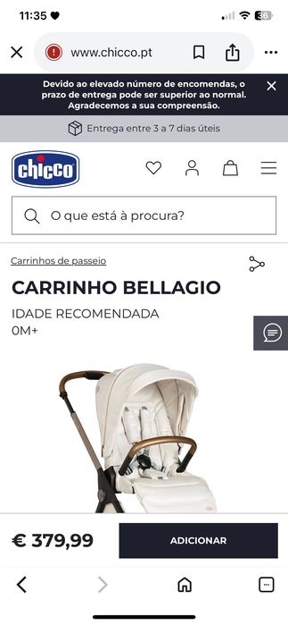 Carrinho Bellagio da CHICCO