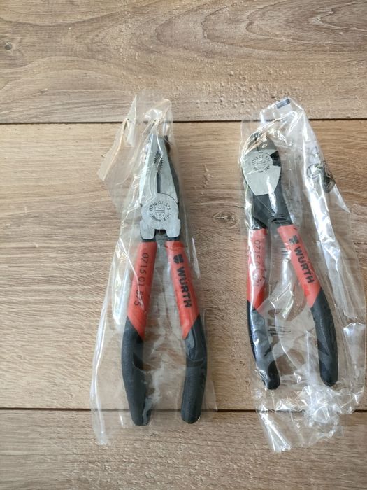 Würth, zestaw, kombinerki i obcinaczki boczne, nowe.