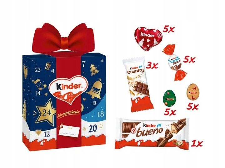 kinder mix kalendarz adwentowy 214 g