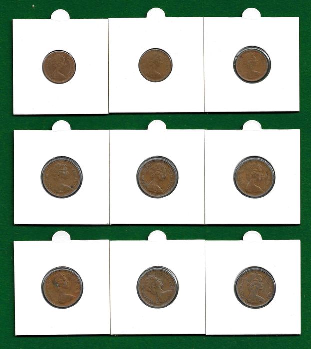 Coleção de (50) moedas - REINO UNIDO