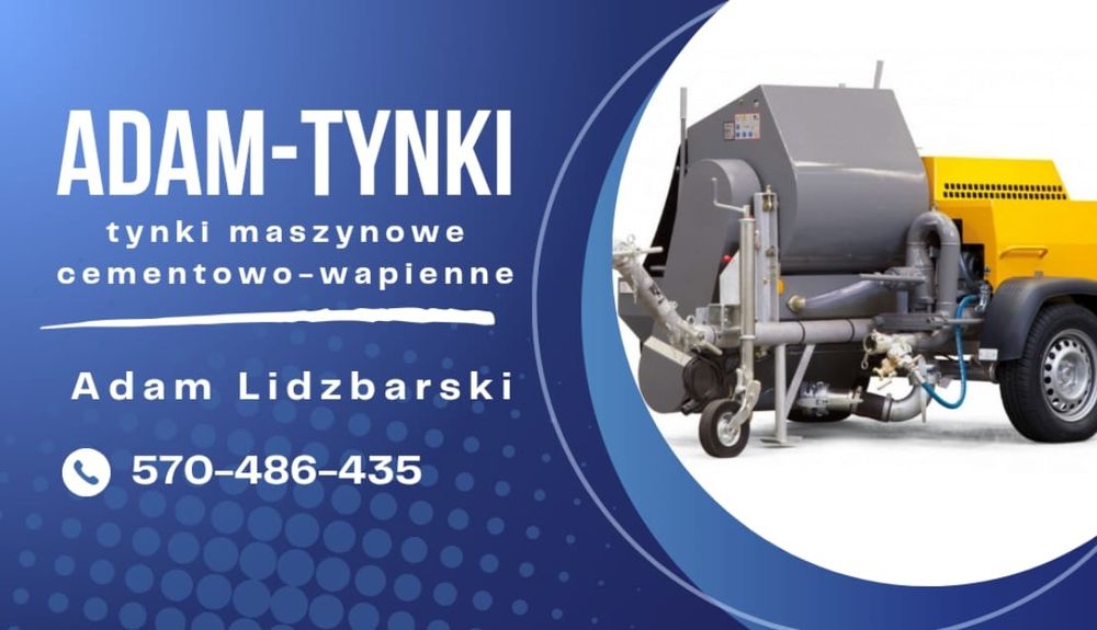 Tynki maszynowe cementowo-wapienne