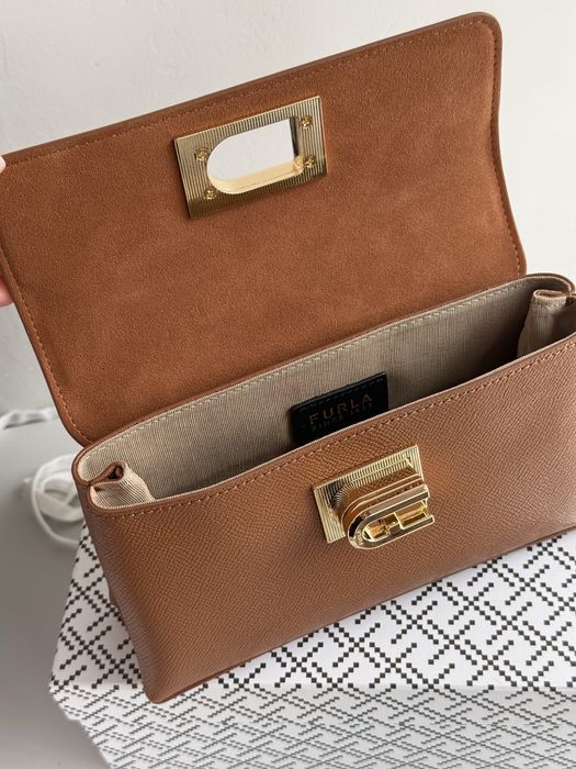 Сумка Furla коричнева натуральна шкіра