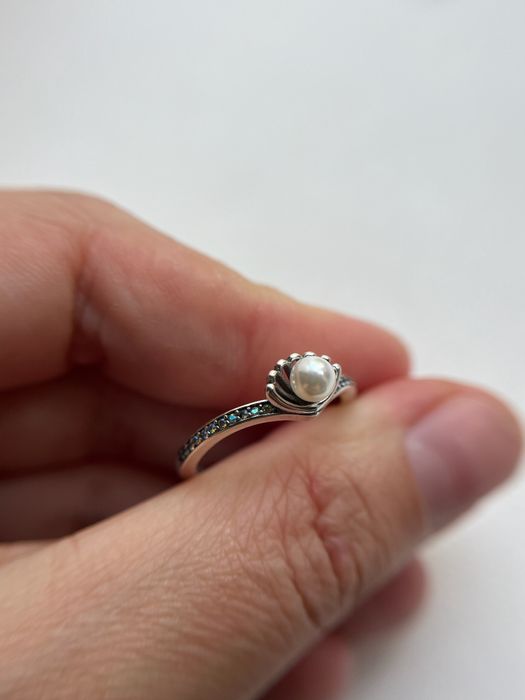 Каблучка Пандора Pandora з перлиною Русалонька