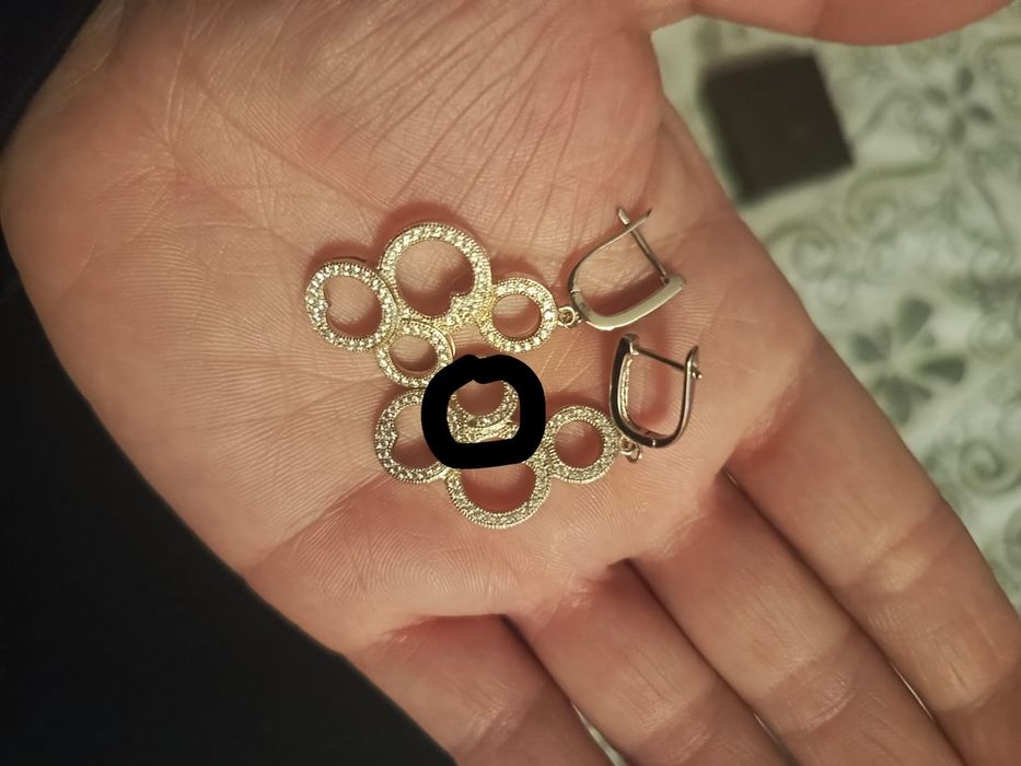 nowe srebrne kolczyki damskie Kruk prezent biżuteria