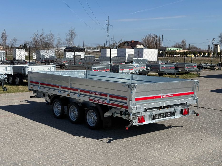 Przyczepa wywrotka na 3 strony+NAJAZDY TEMARED TIPPER 4020/3 DMC:3.5T