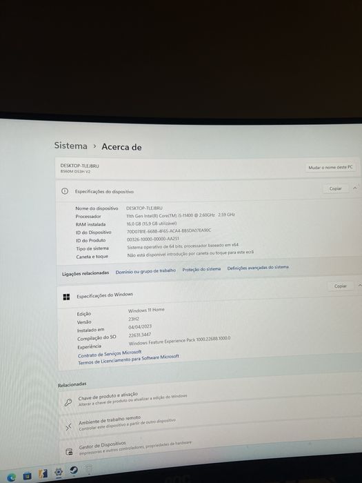 Computador intel core i5 11400