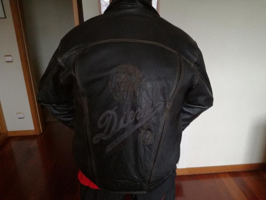 Blusão em pele Diesel NOVO