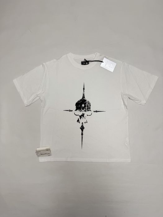 футболка Thug Club white tee Skull
