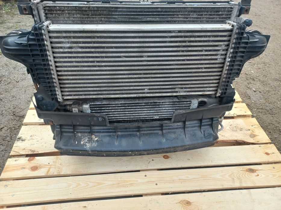 Chłodnica chłodnice intercooler wentylator komplet mercedes ml w164